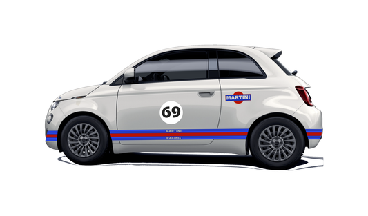 Stickerset Martini Racing Retro aus dem Rennsport