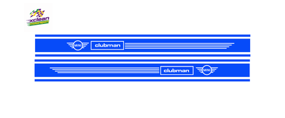Stickerset Türen für Mini Clubman Blau