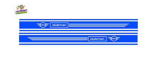 Stickerset Türen für Mini Clubman Blau