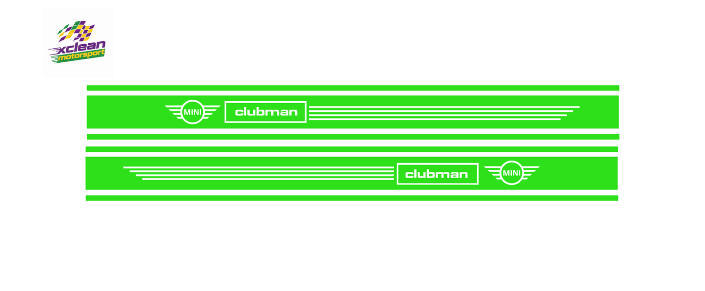Stickerset Türen für Mini Clubman Grün