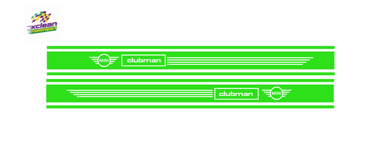 Stickerset Türen für Mini Clubman Grün
