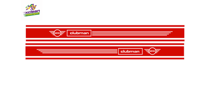 Stickerset Türen für Mini Clubman Rot