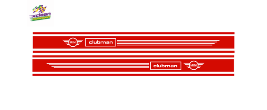 Stickerset Türen für Mini Clubman Rot