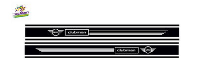 Stickerset Türen für Mini Clubman Schwarz