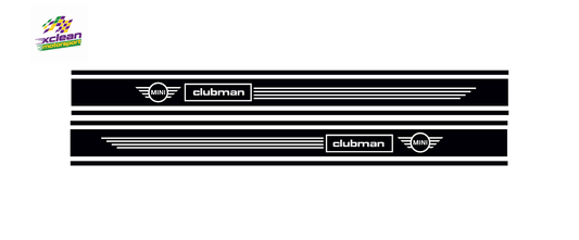 Stickerset Türen für Mini Clubman Schwarz