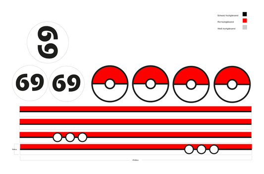 Stickerset Pokestyle Pokemon Pokeball