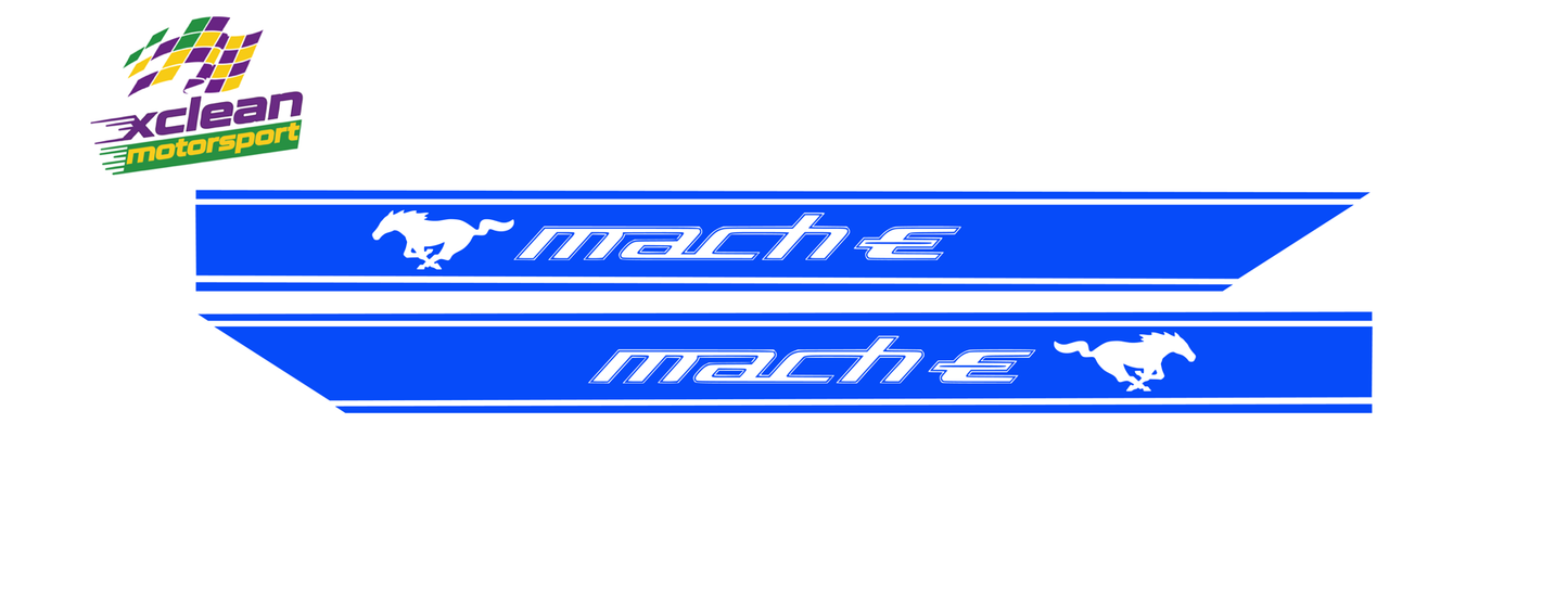 Stickerset Türen Ford Mustang Mach E Blau