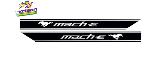 Stickerset Türen Ford Mustang Mach E Schwarz