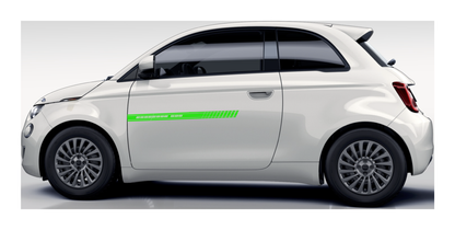 Stickerset Türen für Fiat 500 Abarth 595 Esseesse Grün