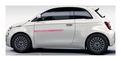 Stickerset Türen für Fiat 500 Abarth 595 Esseesse Pink
