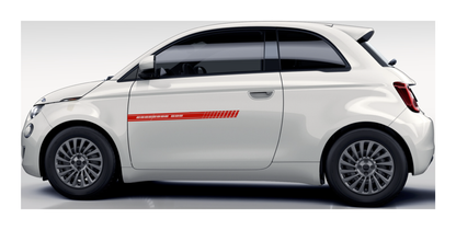Stickerset Türen für Fiat 500 Abarth 595 Esseesse Rot
