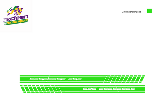 Stickerset Türen für Fiat 500 Abarth 595 Esseesse Grün