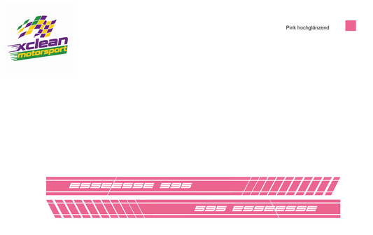 Stickerset Türen für Fiat 500 Abarth 595 Esseesse Pink