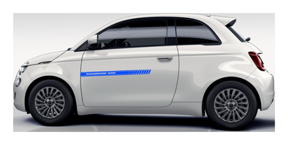 Stickerset Türen für Fiat 500 Abarth 695 Esseesse Blau