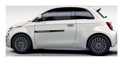 Stickerset Türen für Fiat 500 Abarth 695 Esseesse Schwarz