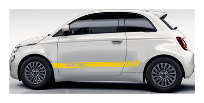 Stickerset Seitenschweller für Fiat 500 Abarth 695 Scorpion Gelb