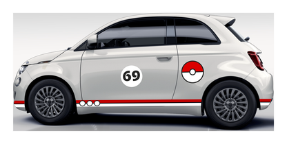 Stickerset Pokestyle Pokemon Pokeball