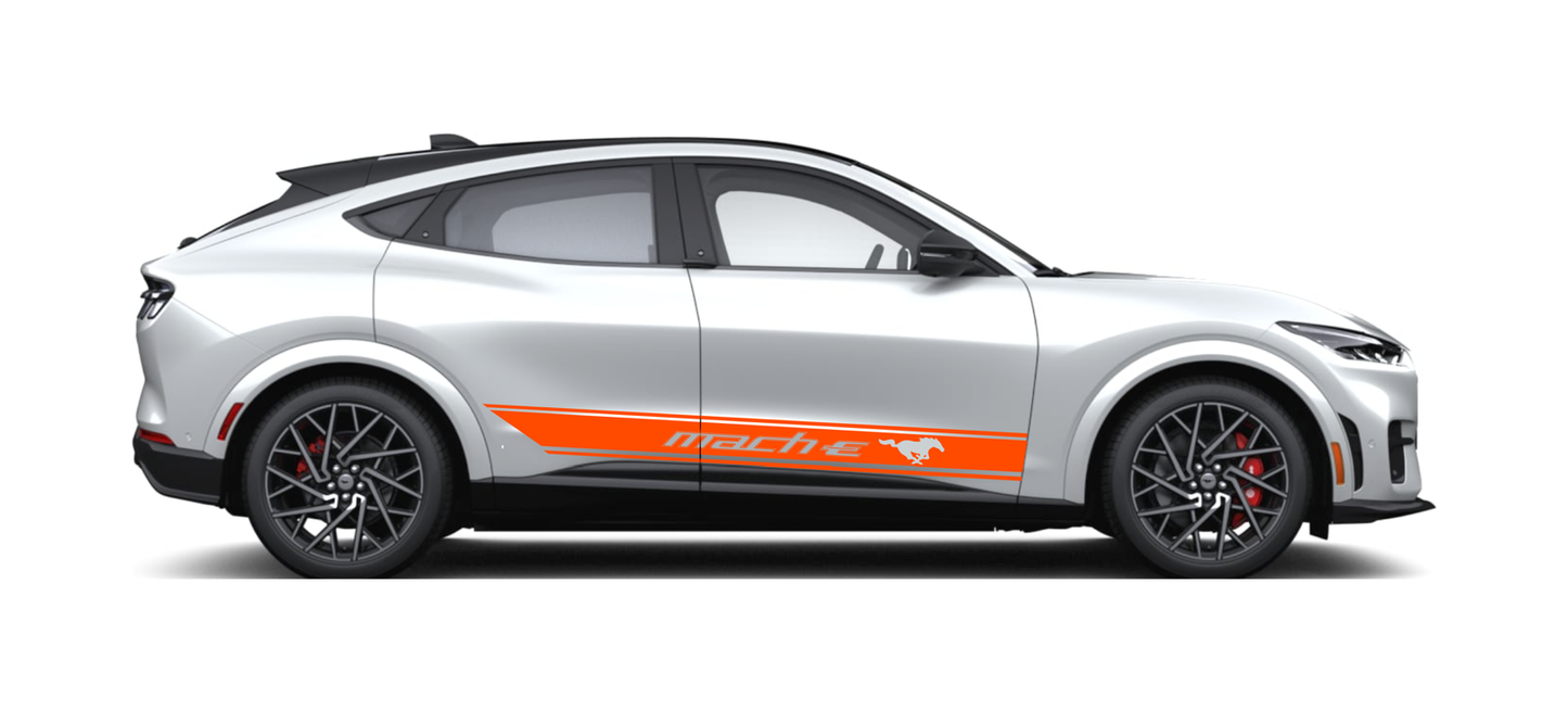Stickerset Türen Ford Mustang Mach E Orange