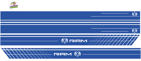 Stickerset komplett Dodge Ram Blau