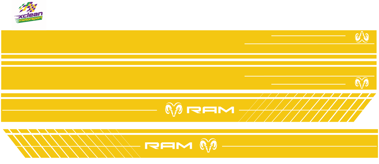 Stickerset komplett Dodge Ram Gelb