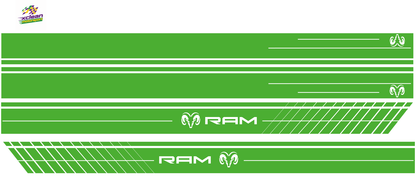 Stickerset komplett Dodge Ram Grün