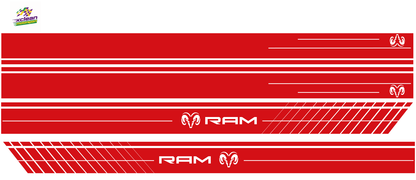Stickerset komplett Dodge Ram Rot