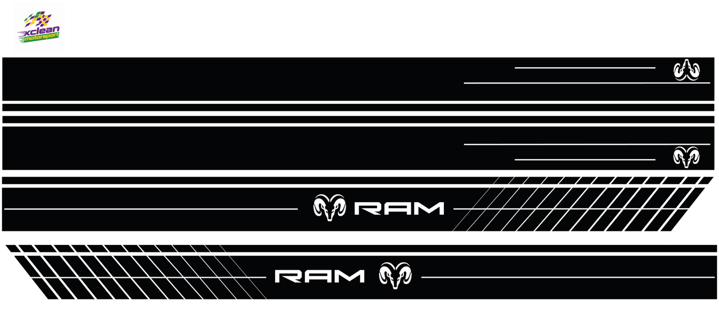 Stickerset komplett Dodge Ram Schwarz