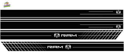 Stickerset komplett Dodge Ram Schwarz
