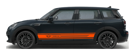 Stickerset Türen für Mini Clubman Orange