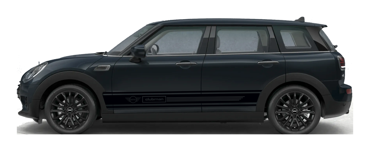 Stickerset Türen für Mini Clubman Schwarz