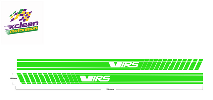 Stickerset Seitenschweller für Skoda VRS Silber