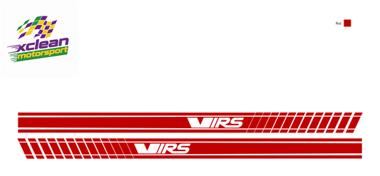 Stickerset Seitenschweller für Skoda VRS Rot