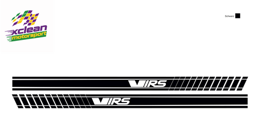 Stickerset Seitenschweller für Skoda VRS Schwarz