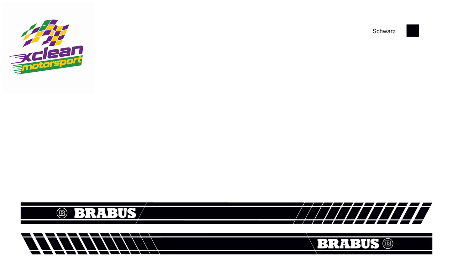 Stickerset Smart Fortwo Smart Forfour Brabus Türsticker Schwarz