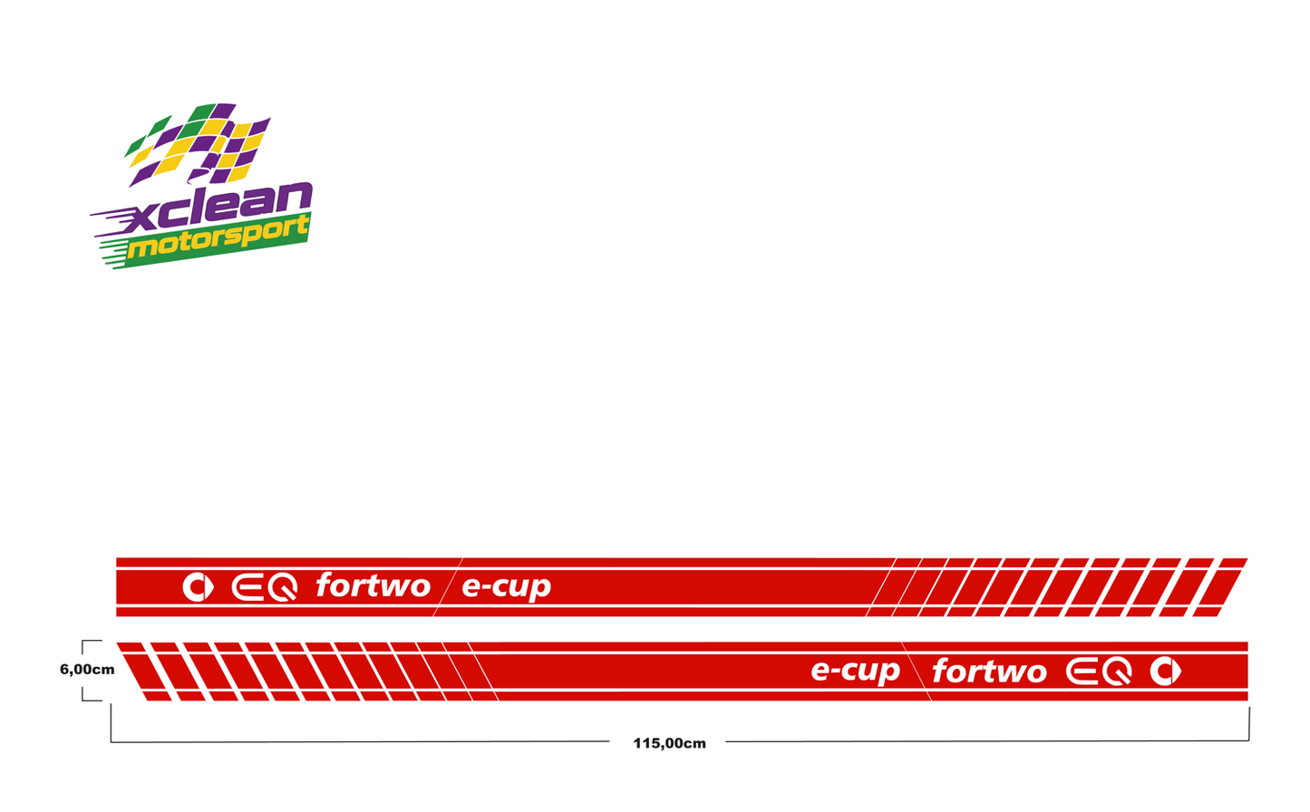 Stickerset Smart Fortwo Smart Forfour EQ Türsticker Gelb