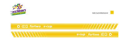 Stickerset Smart Fortwo Smart Forfour EQ Türsticker Gelb