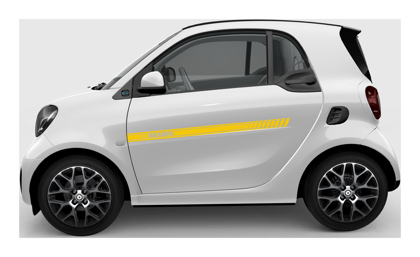 Stickerset Smart Fortwo Smart Forfour Brabus Türsticker Gelb