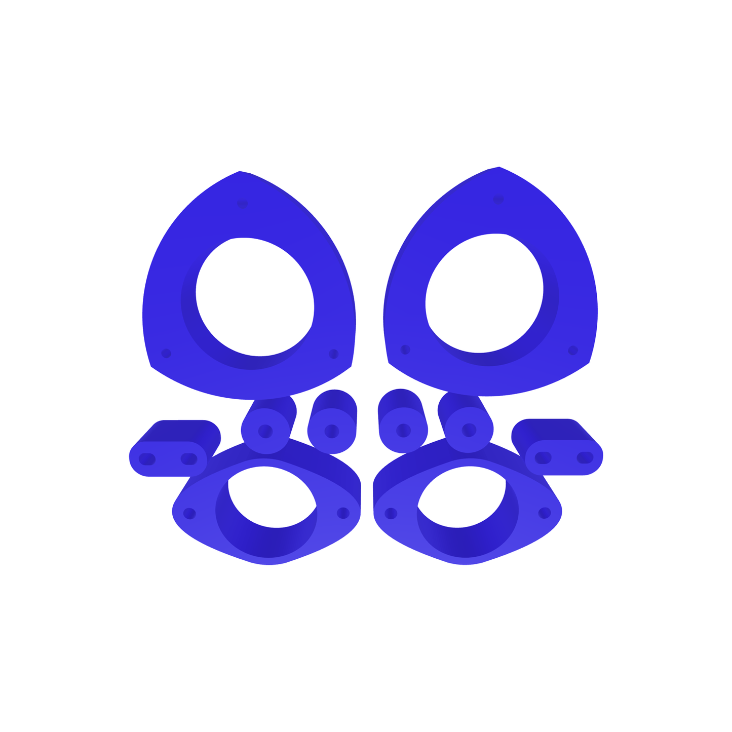 Federdistanzstücke Set 50 MM Subaru Impreza