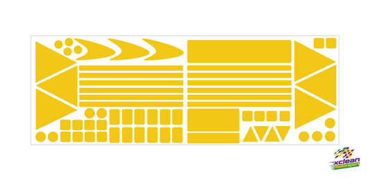 Stickerset Leuchtsticker allgemein hochreflektierend und nachleuchtend 66 Stück Gelb